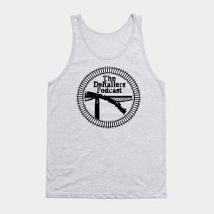 Classic DeRailers Podcast Logo (Tracks - Black) Tank Top